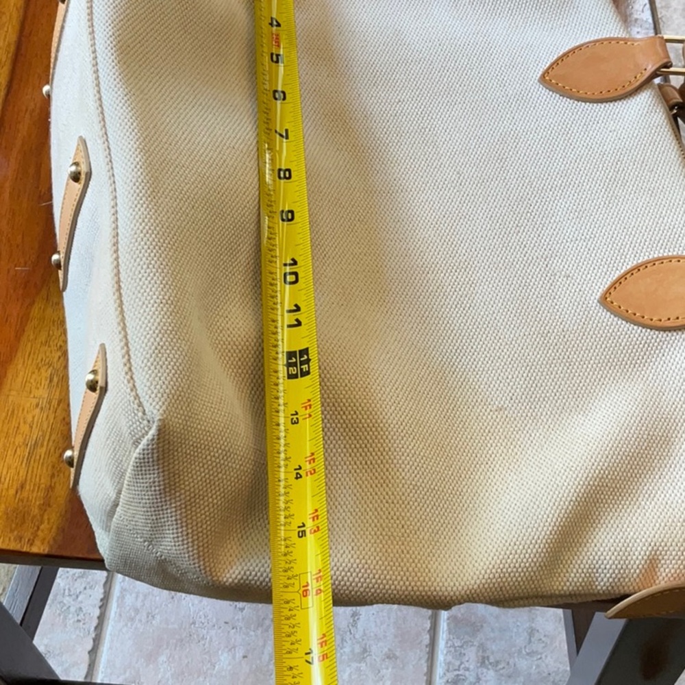 Awesome Dooney & Bourke canvas type fabric bag, beige - Picture 13 of 13
